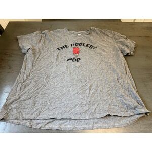 Crazy Dog T-Shirts The Coolest Pop Heather Gray Graphic Tee Mens 2XL Short Slv
